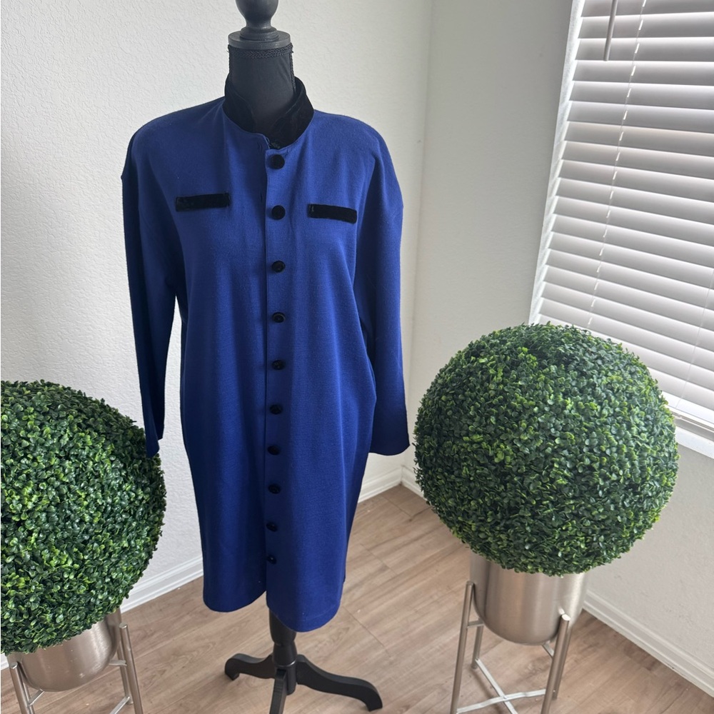 Liz Claiborne Vintage Royal Blue Trench Coat